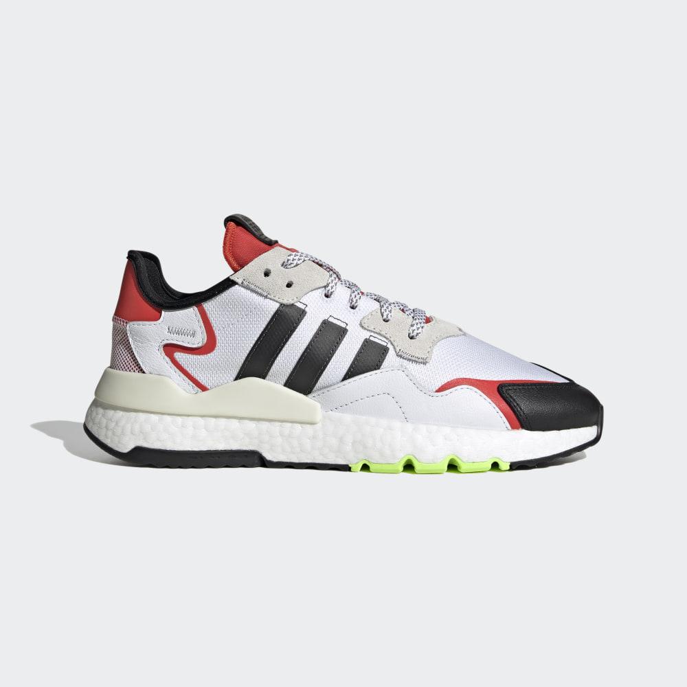 Adidas Women's Nite Jogger Originals Shoes White/Black/Red Ireland EH1293